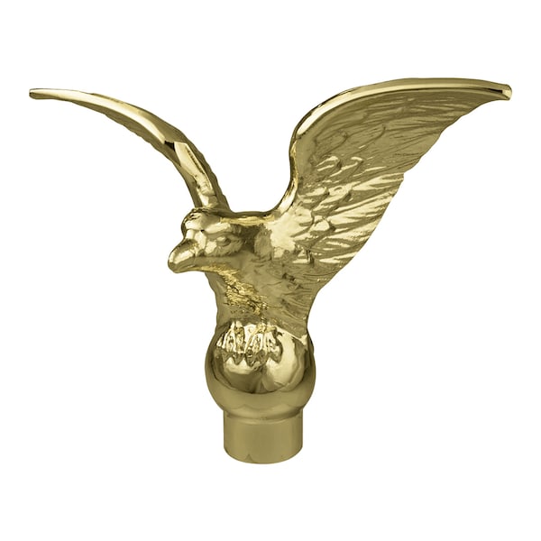 Metal Flying Eagle Orn 5"x6.5" Ferrule